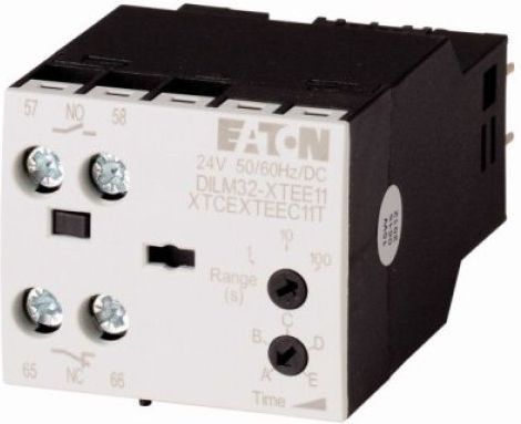 Eaton Elektroniczny moduł czasowy opoźnione odpodanie 0,05-100s 1Z 1R 24V AC/DC DILM32-XTED11-100 (104946)