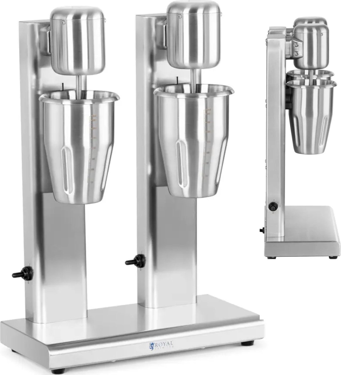 Royal Catering Koktajler shaker mikser barowy podwójny 2 x 1 l 15000 obr./min Koktajler shaker mikser barowy podwójny 2 x 1 l 15000 obr./min