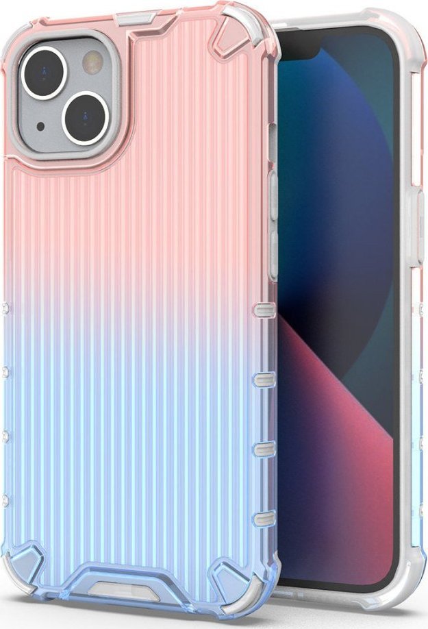 Braders Etui Ombre Protect Case do iPhone 14 różowo-niebieskie