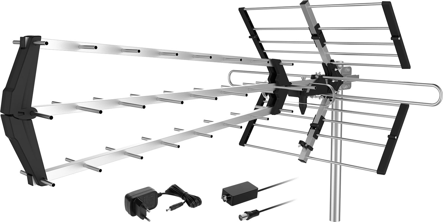 Antena RTV Cabletech Antena kierunkowa zewnętrzna Cabletech do cyfrowej TV naziemnej HD DVB-T2 Filtr LTE + wzmacniacz