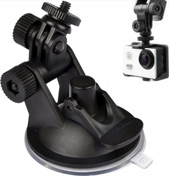 SunnyLife UCHWYT SAMOCHODOWY DO SZYBY NA KAMERĘ GOPRO DJI OSMO DVR GWINT 1/4 CALA