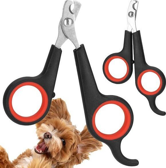 Springos Obcinacz do pazurów dla psa, kota cążki ze stali nierdzewnej nożyczki UNIWERSALNY
