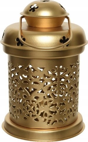 Kaemingk Latarnia świąteczna dekoracyjna złota 14,5 cm