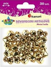 Titanum Dodatek Dekoracyjny Craft-fun Dzwoneczki Dekoracyjne 6,8,10mm