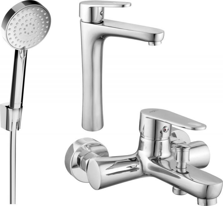 Bateria wannowa Mexen Mexen Kama R75 zestaw wannowy, chrom - 72513R75-00