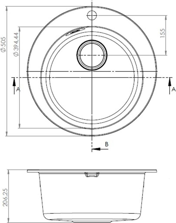 Zlewozmywak KPL Alveus BOOGIE 10 kol. 81 beton ( 51) zlew Granital z syfonem manualnym