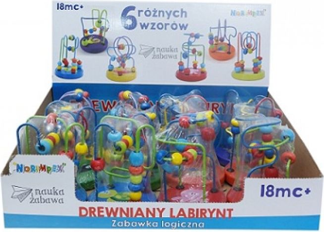 Norimpex Drewniany labirynt ze zwierzakiem p12 - NO-1001288