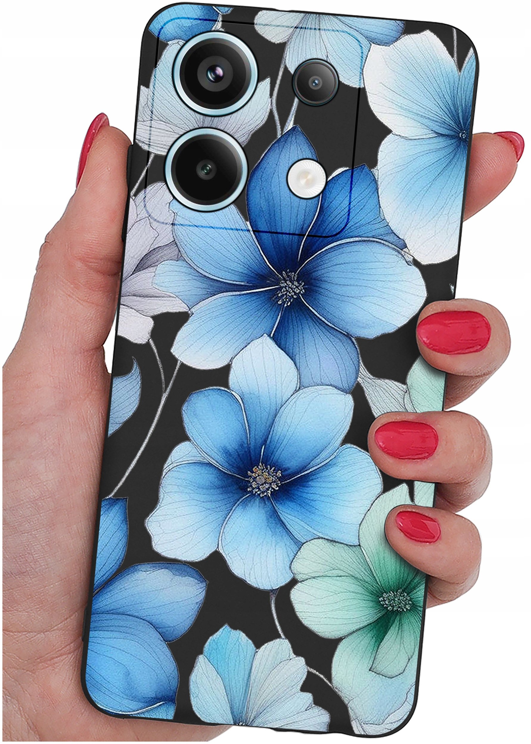 ETUI do Xiaomi Redmi Note 13 Pro 5G WZORY |SILIKONOWE MATT CASE +SZKŁO 9H