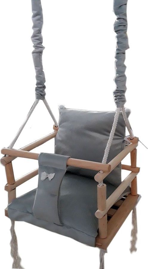 Huśtawka Elior Szara huśtawka dla dziecka - Naomi 3w1 (E11521)