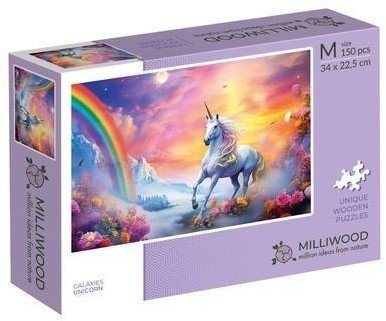 Puzzle drewniane 150 Galaxies Jednorożec