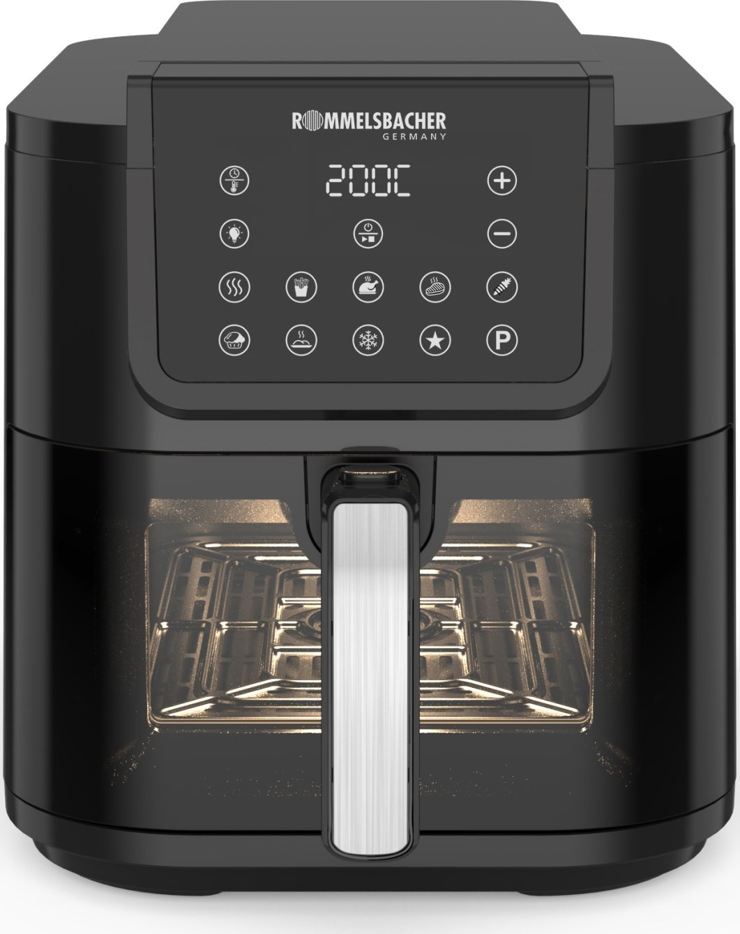 Frytkownica beztłuszczowa Rommelsbacher Rommelsbacher hot air fryer FRH 1700 XXL (black, 1,700 watts)