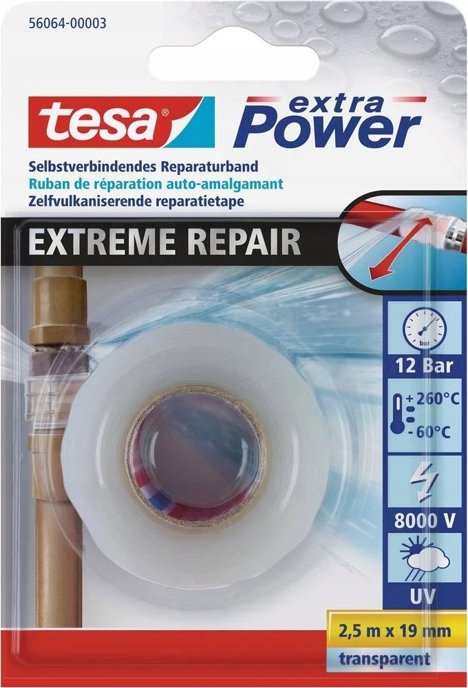 Tesa tesa extra Power, extreme Repair, 2,5m:19mm, transparent