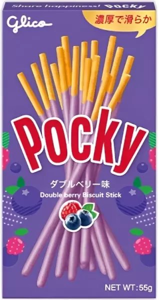 Glico Paluszki o smaku jagód leśnych Blueberry & Raspberry Flavour 55g