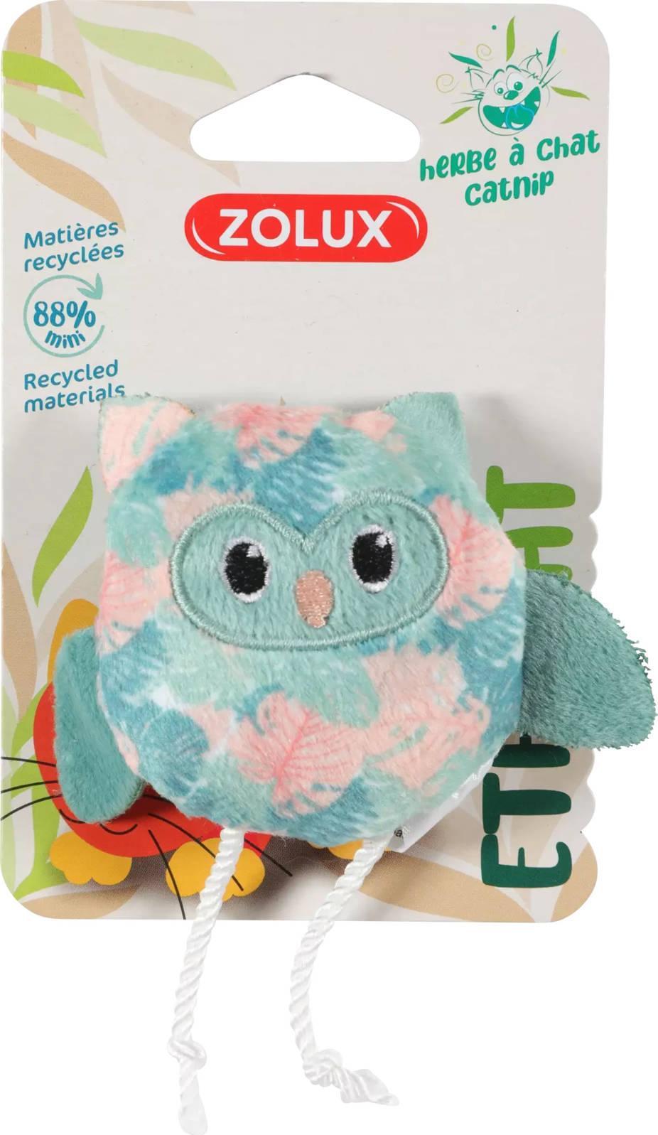 Zolux ZOLUX Zabawka dla kota ETHICAT sowa, liście
