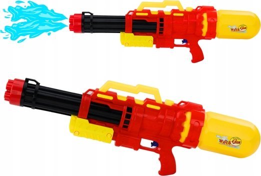 LeanToys Duży Pistolet Na Wodę 1580ml Pompka Czerwony