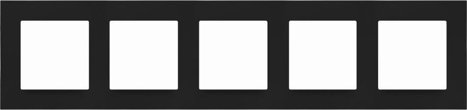 Kontakt-Simon Ramka pięciokrotna Kontakt-Simon 55 TR5/149 LINE czarny mat