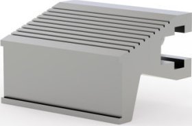 SCHROFF Uchwyt statyczny SCHROFF profil aluminiowy trapezowy, 3 KM