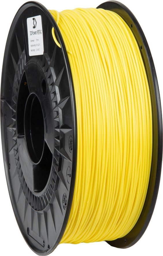 3DPower Filament 3DPower Basic PET-G 1.75mm Żółty 1kg