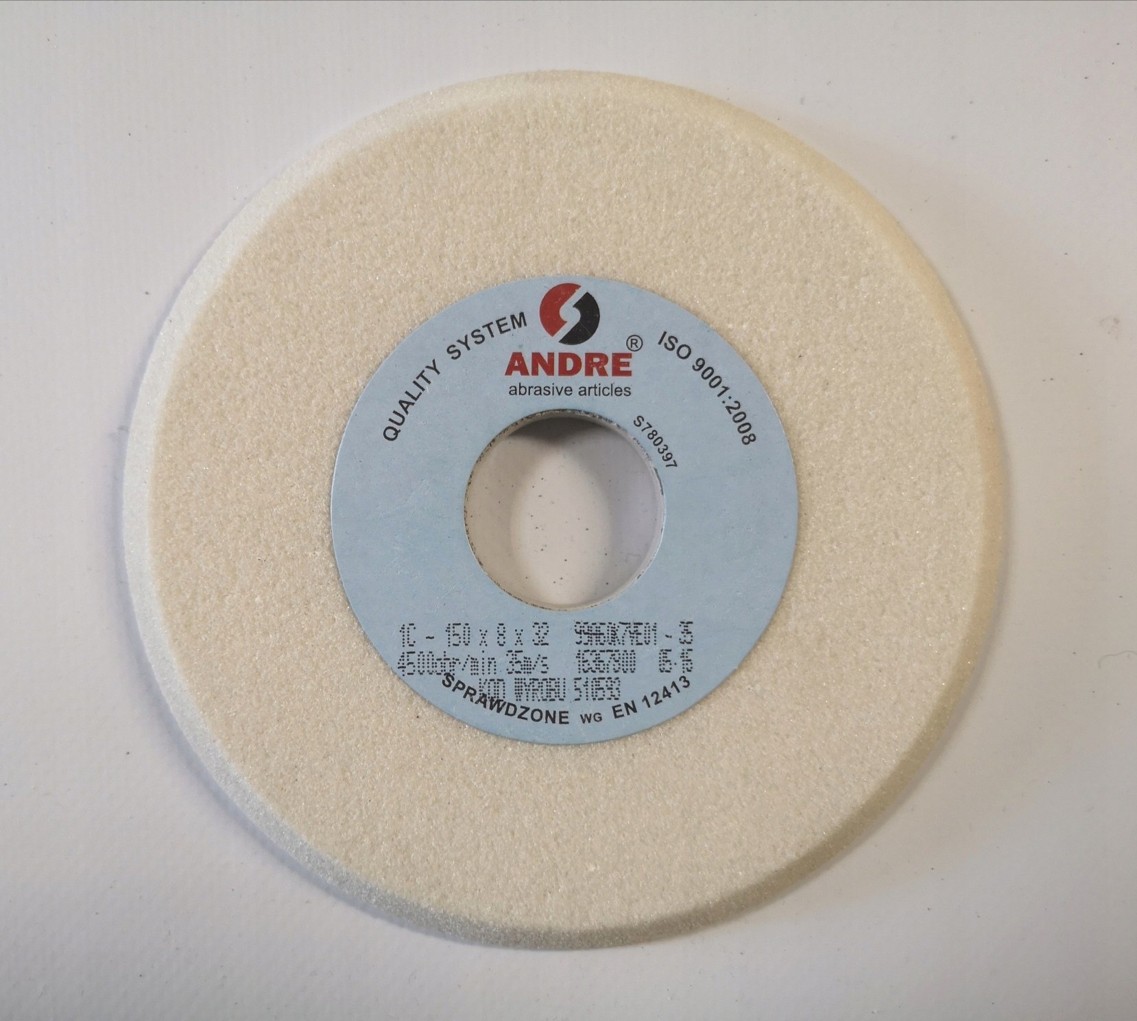 ANDRE ŚCIERNICA PROFILOWANA 150mm x 8mm x 32mm 99A60K7VE01-35 BIAŁA "TYP 1C"