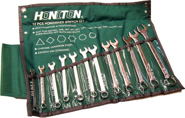 Honiton HONITON KLUCZ PL-O PLA. 12szt./8-22mm