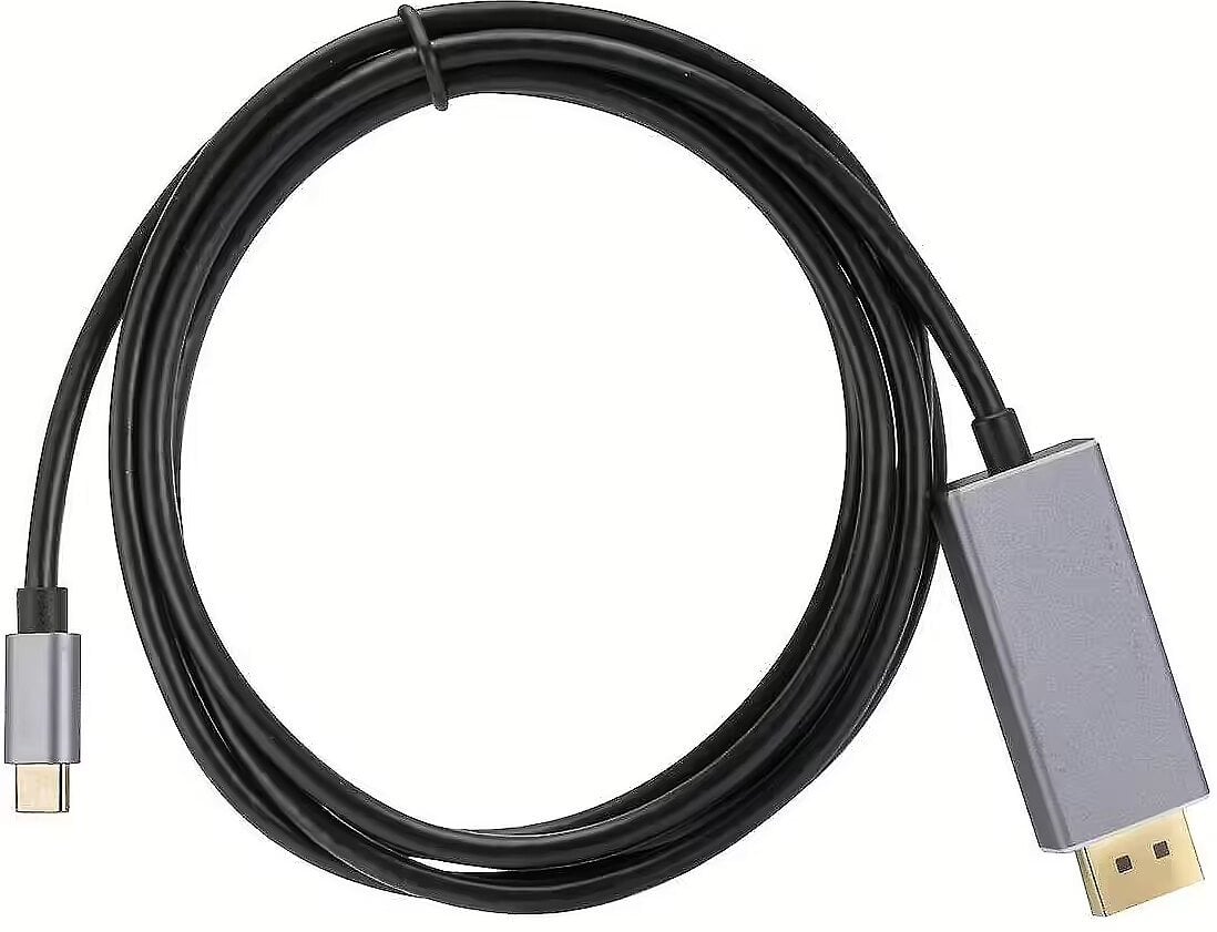 Kabel USB Roger USB-C - DisplayPort 1.8 m Czarny (4752168115909)