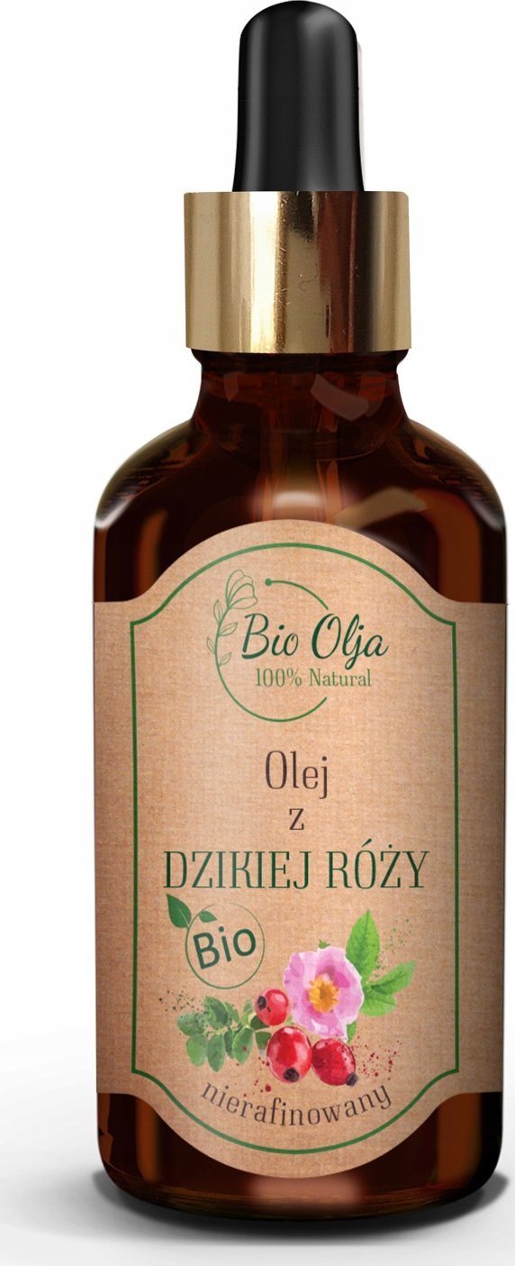 Bio Olja BIO OLEJ Z DZIKIEJ RÓŻY - 100% zimnotłoczony, nierafinowany olej, bez konserwantów 50ml