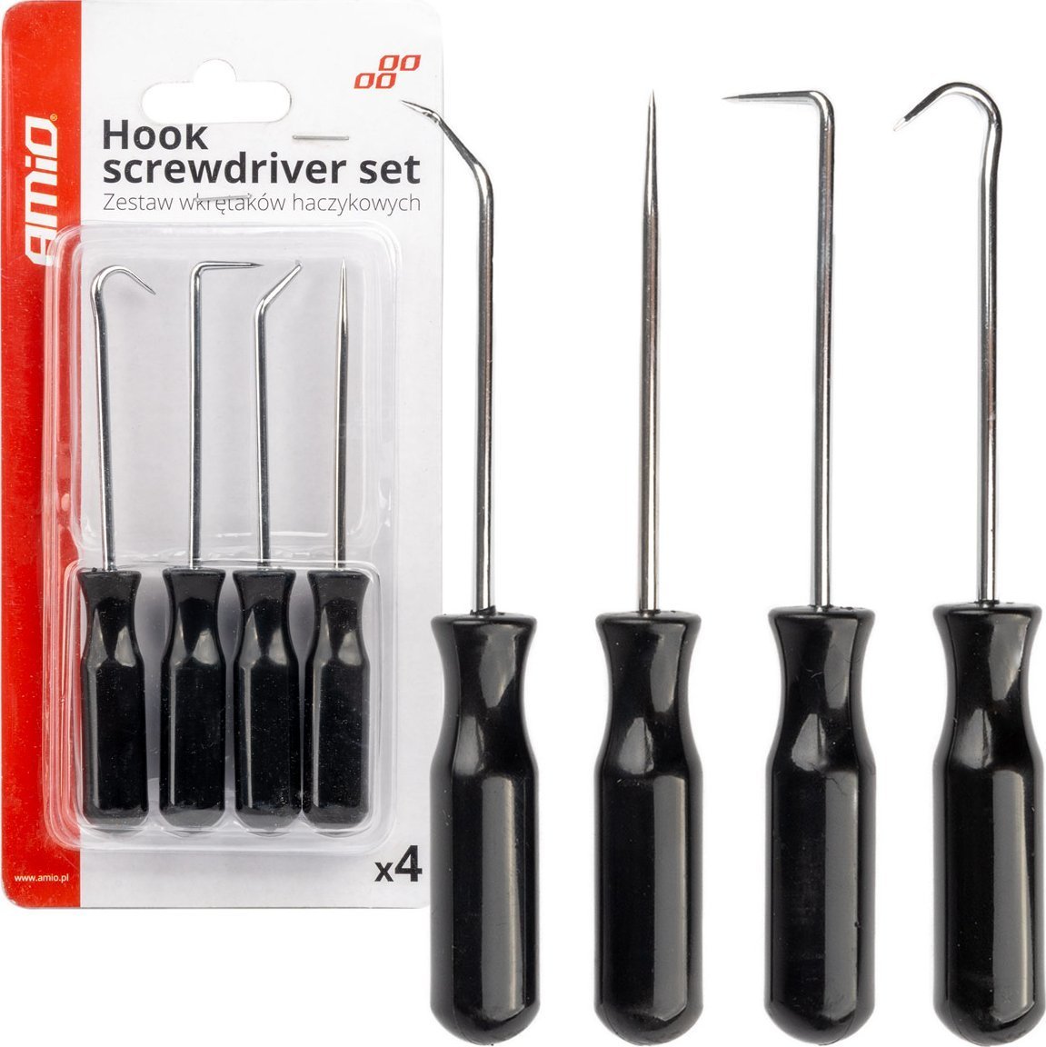 Zestaw picków i haczyków 4szt. amio-04281