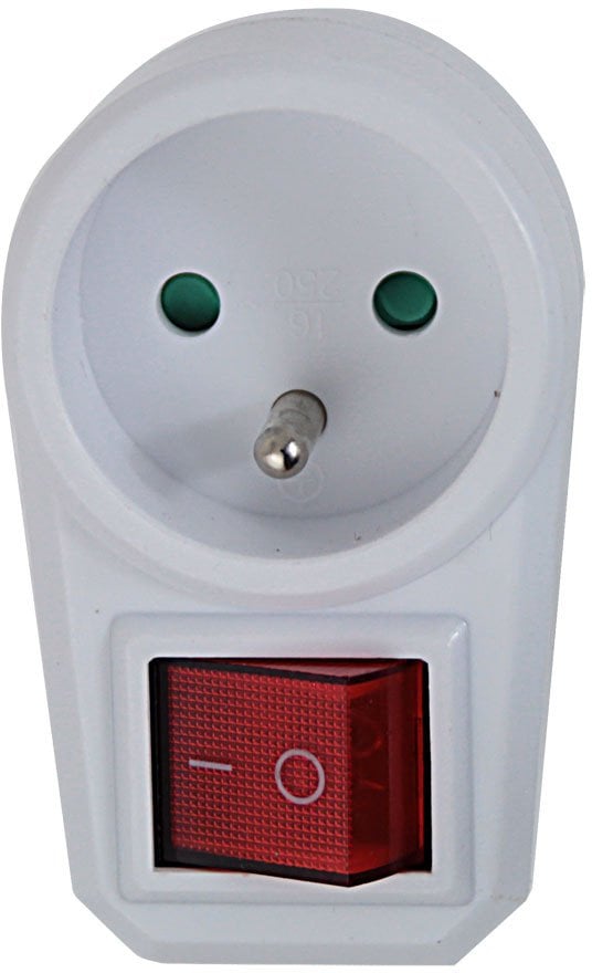 ELK301W Esperanza rozgałęźnik elektr. 1 gn. wł. biały