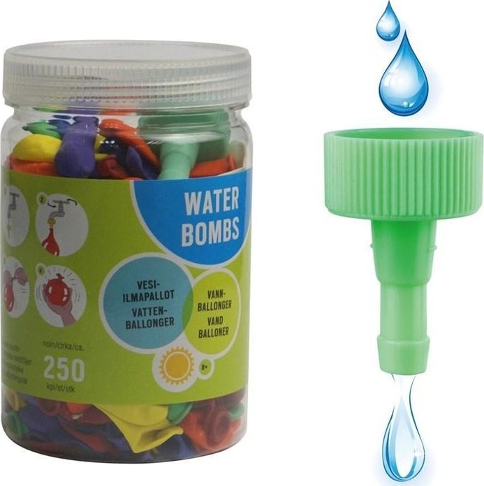 Spring Summer SPRING SUMMER Water Balloons 250 pcs & Nozzle