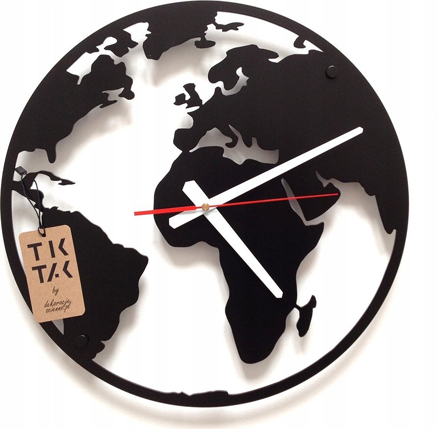 Decolicious Zegar na ścianę GLOBE