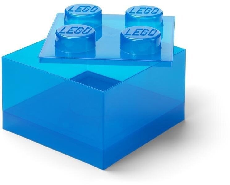 LEGO(R) pojemnik klocek czwórka transparentny nieb.