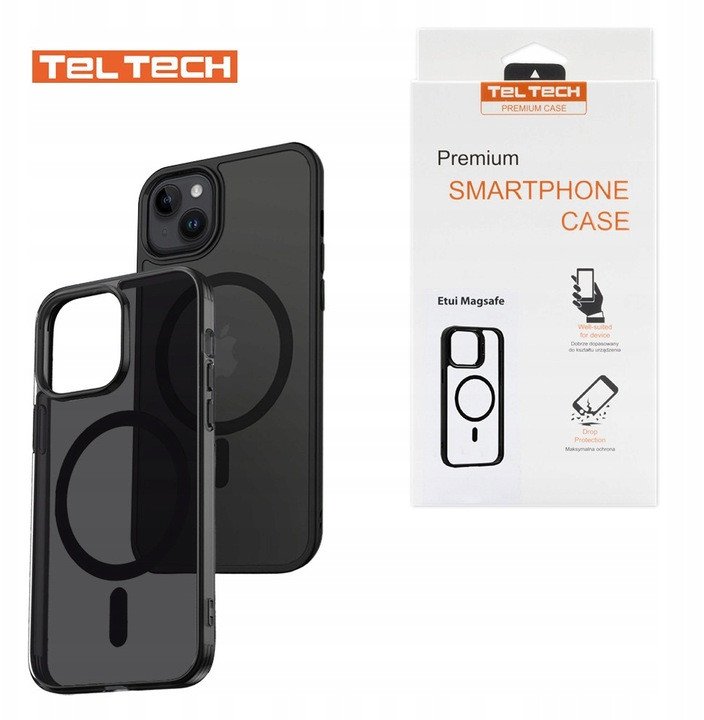 TELTECH MAGSAFE CASE DO IPHONE 13 PRO ETUI NAKŁADKA FUTERAŁ CZARNY
