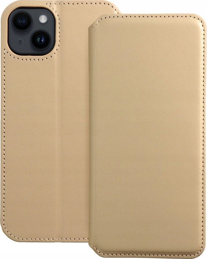 OEM Kabura DUAL POCKET Book do IPHONE 16 Plus złoty