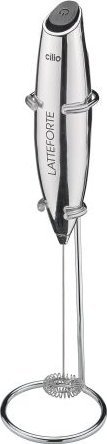 Cilio Spieniacz do mleka na stojaku, 23 cm, metaliczny błyszczący / Cilio
