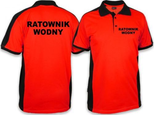 North Wind + medical Koszulka Polo RATOWNIK WODNY męska FLUO