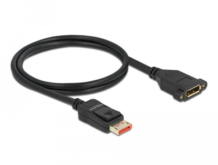 Kabel Delock DisplayPort Kabel przedłużający do montażu 8K 60 Hz 1m