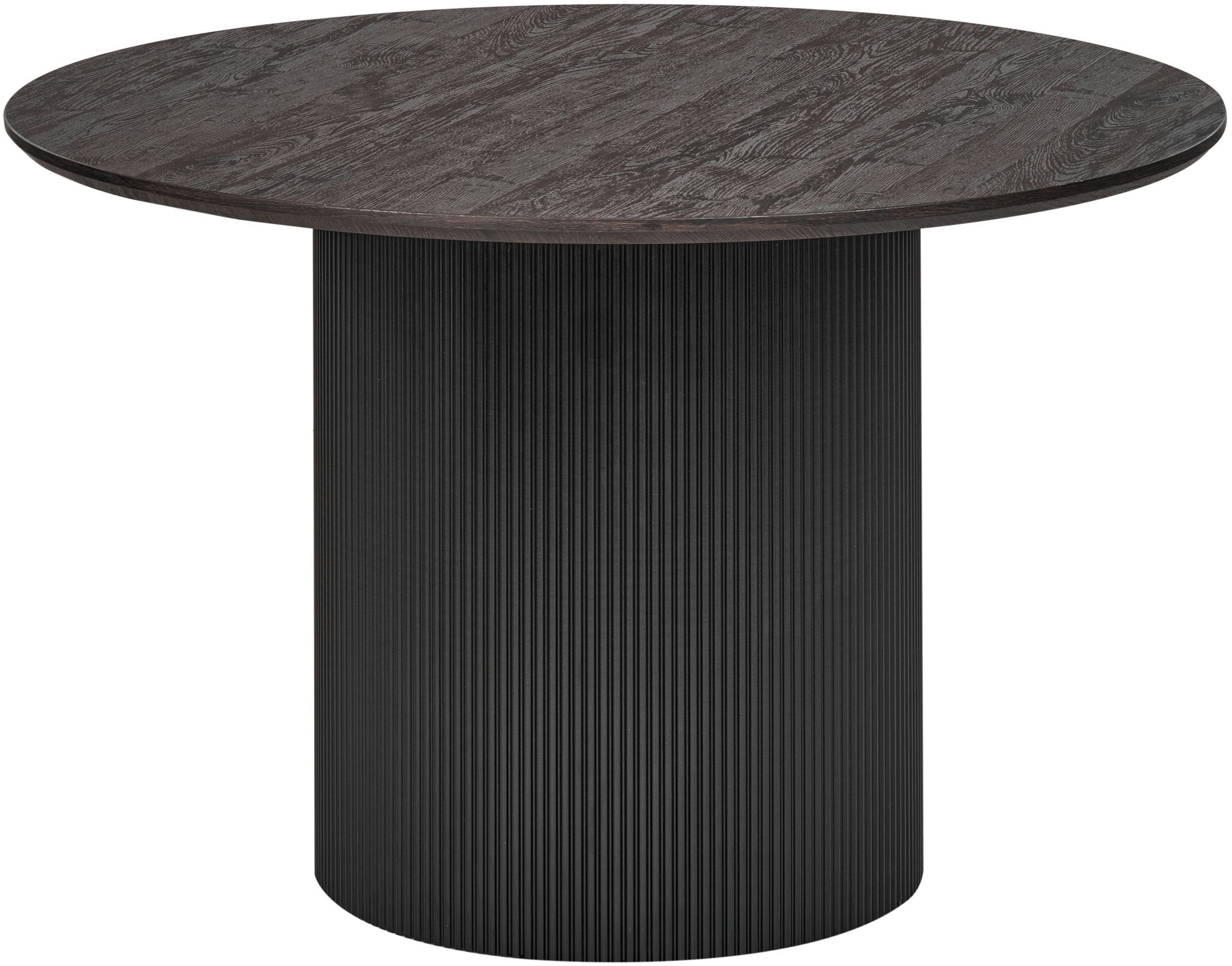 Beliani Stół do jadalni SHEHO Czarny 120 cm 120 cm