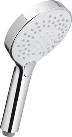 KFA ANGELIT RĄCZKA NATRYSKOWA 3-FUNKCYJNA, Z PRZYCISKIEM, OKRĄGŁA, BIAŁY-CHROM