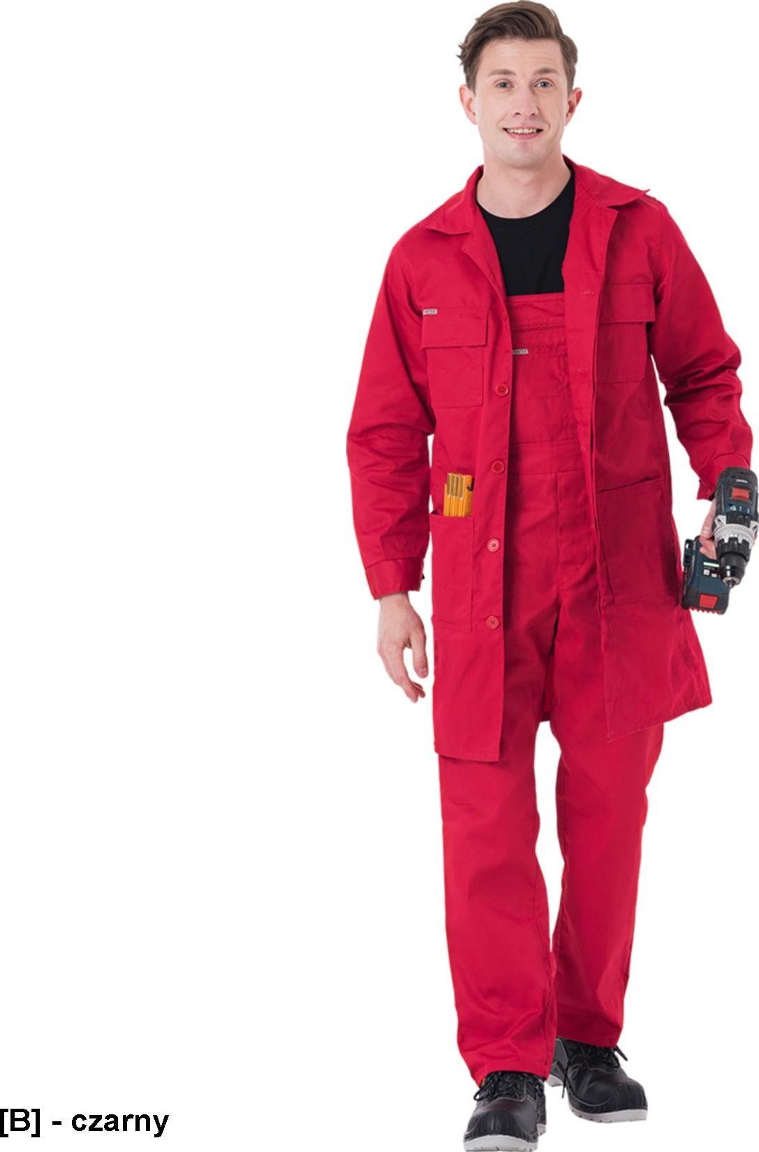 R.E.I.S. FM - Fartuch Master - czerwony L