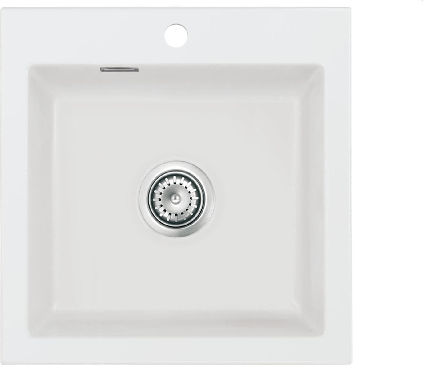 Zlewozmywak SYSTEMCERAM Systemceram Mera 51 Zlew ceramiczny Satin, korek manualny