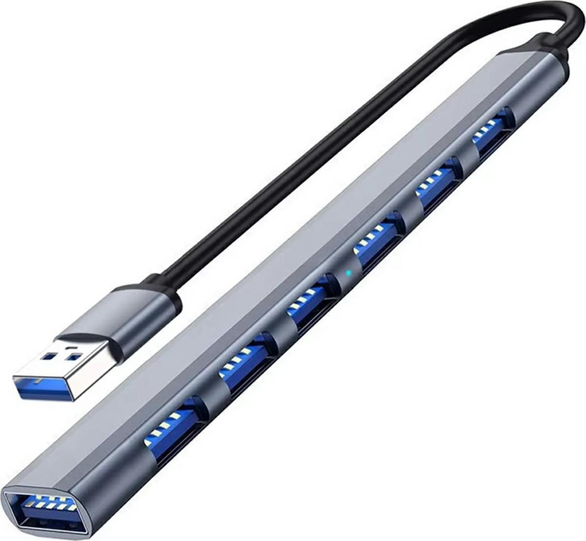 HUB USB ATL AK340A Hub usb 1x3.0 6x2.0 slim