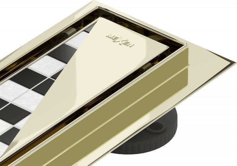 Mexen Flat M13 odpływ liniowy 2w1 110 cm, złoty - 1510110