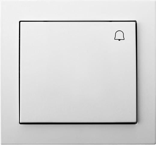 Ospel Łącznik dzwonek Kier pojedynczy biały (ŁP-6W/00)