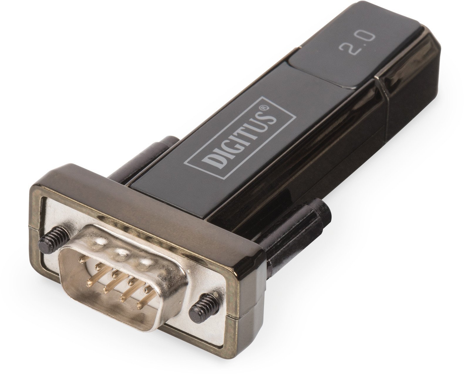 Konwerter/Adapter USB 2.0 do RS232 (DB9) z kablem USB A M/Ż dł. 80cm