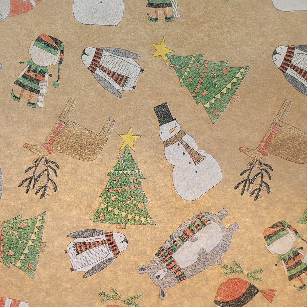 Fastima Papier świąteczny do pakowania kolorowy 70cmx2m 223m70