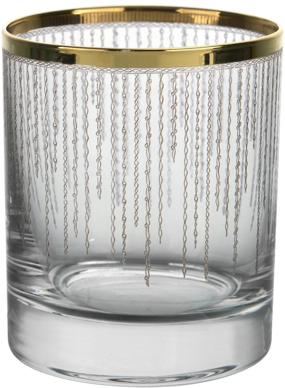 Komplet 6 szklanek do whisky 300 ml Koral Gold