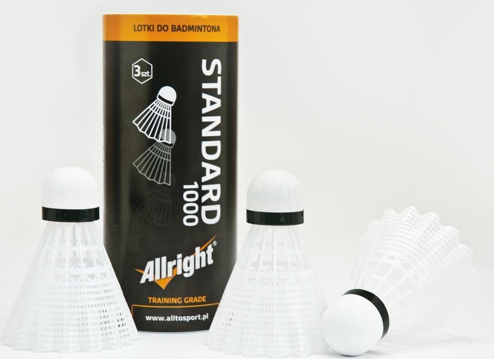 Allright Lotki do badmintona Standard 1000 3szt