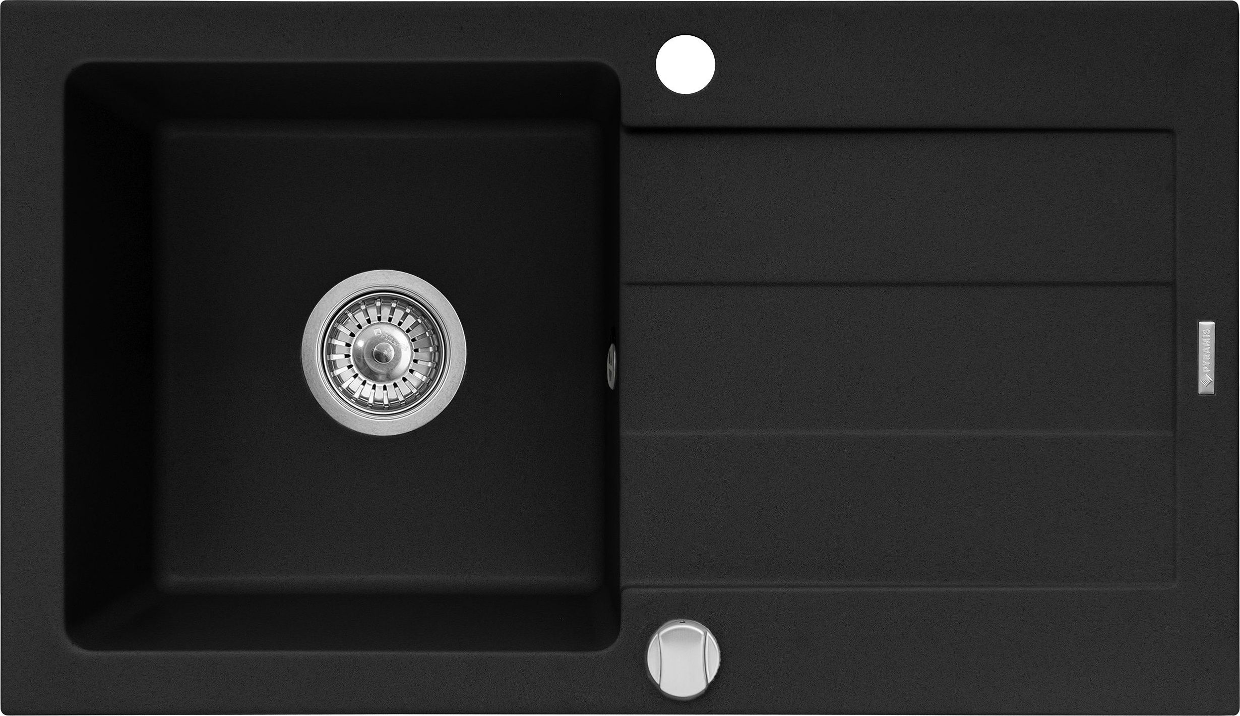 Zlewozmywak Pyramis Zlew SPARTA PLUS 78x48 1B 1D volcano 070166801