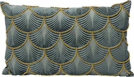 Kaemingk Poduszka dekoracyjna miękka zielona ozdobna 30 x 50 cm