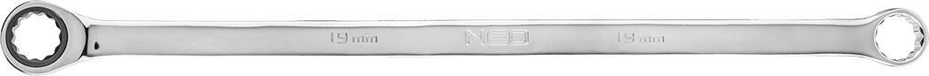 Neo Klucz oczkowy dwustronny z grzechotką (Klucz oczkowy dwustronny z grzechotką, długi 19 mm)